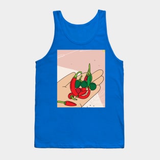 Chilli Spicy Food Vegetable Hot Peppers Tank Top